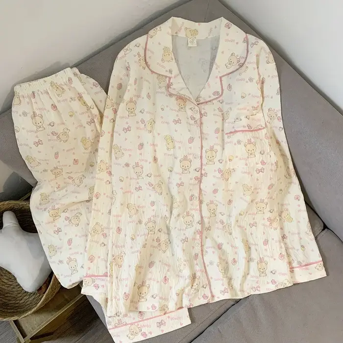 M-5XL grande taille pyjama ensemble pour femmes automne hiver mignon grande taille vêtements de nuit dames confortable vêtements de détente femmes vêtements de maison