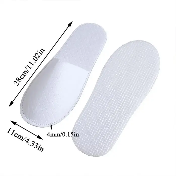 10 paires de pantoufles jetables pour femmes et hommes