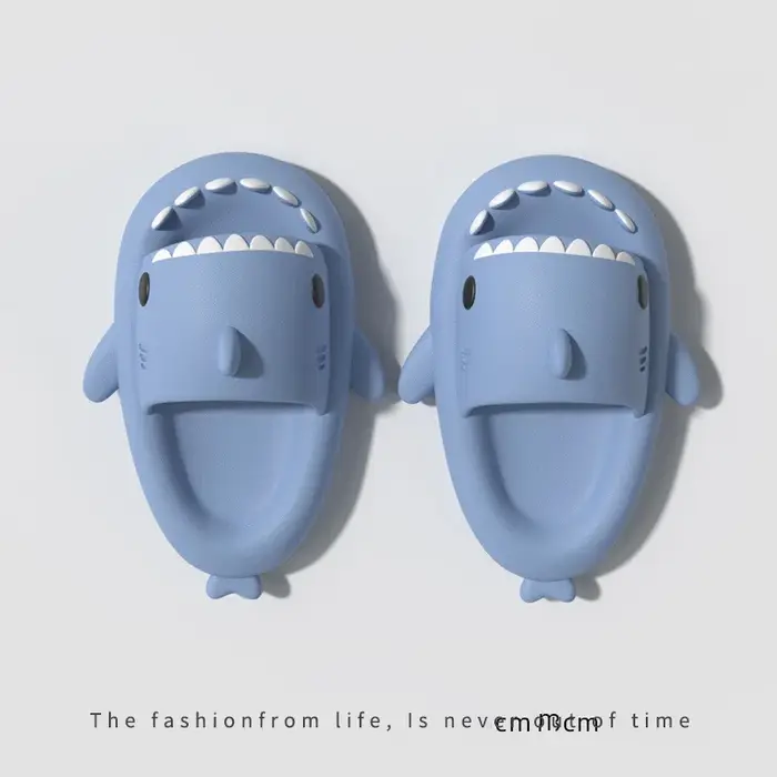 Pantoufles de requin mignonnes pour femmes et hommes, plate-forme d'été, diapositives de plage d'int