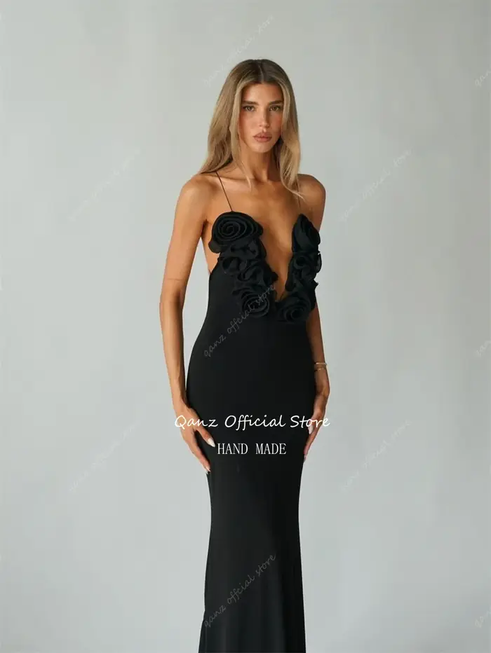 Qanz Robe de soirée sirène sexy