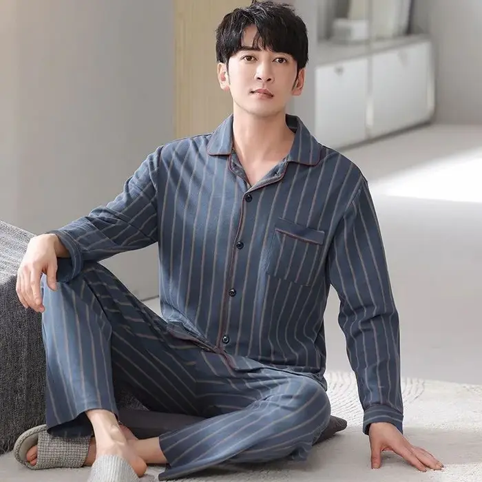 Pyjama en coton pour hommes