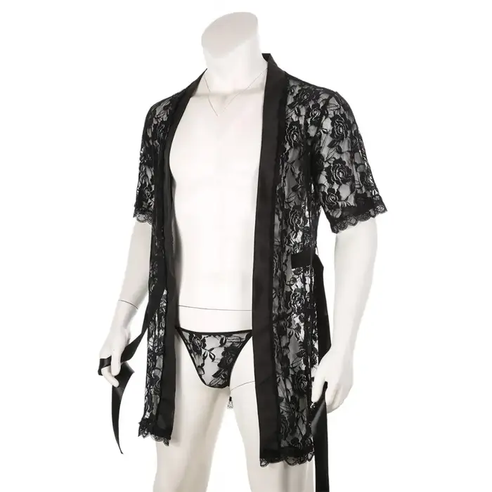 Peignoir en dentelle pour hommes