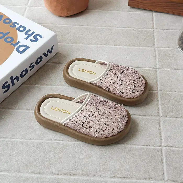 Pantoufles à paillettes pour filles
