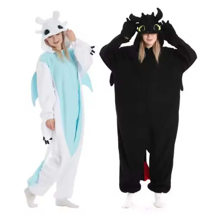 Nouveau pyjama Onesie Dragon sans dents pour adulte combinaison