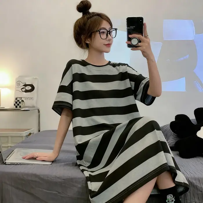 Robe de nuit mignonne à motifs de dessins animés pour femmes, 26 styles adorables, ensemble de vêtem
