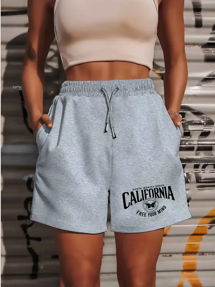 Shorts amples pour femmes 'Liberated Soul', shorts de plage d'été, vêtements décontractés d'été, sho