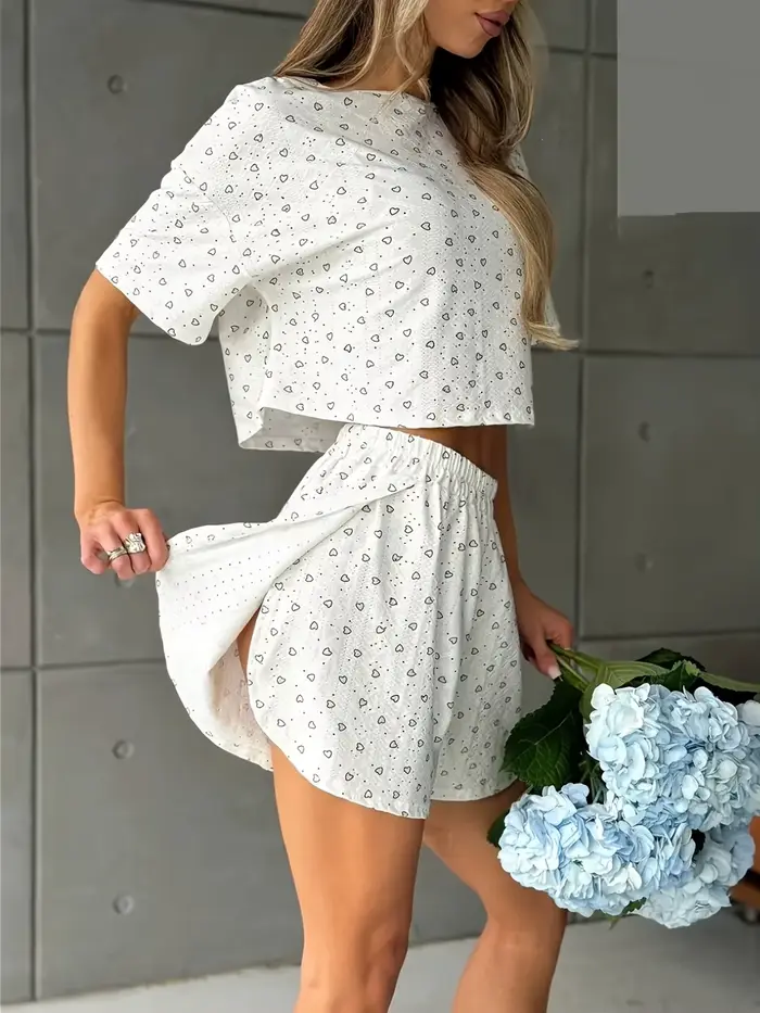 Ensemble pyjama deux pièces pour femmes