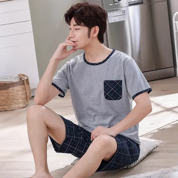 Ensemble pyjama à manches courtes pour hommes