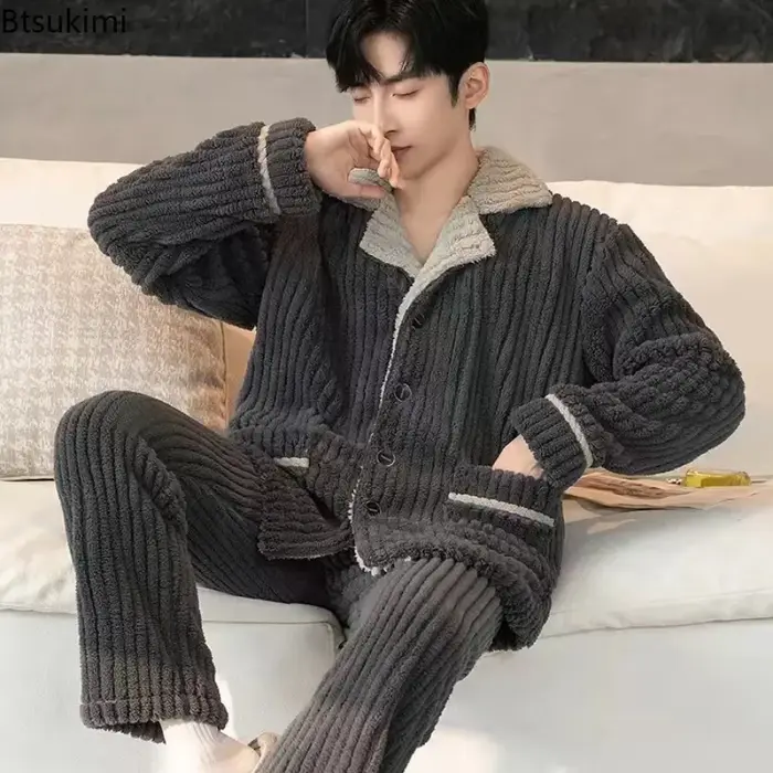 Ensemble pyjama en flanelle pour hommes