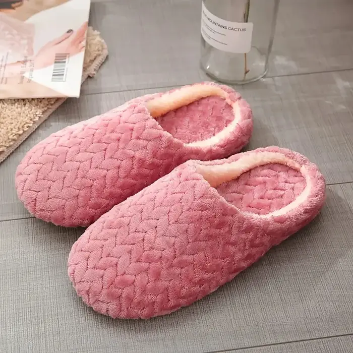 Pantoufles de maison moelleuses unisexes