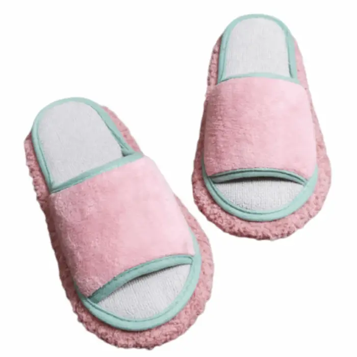 Pantoufles de vadrouille détachables en Microfibre, pantoufles de nettoyage de carrelage douces et c