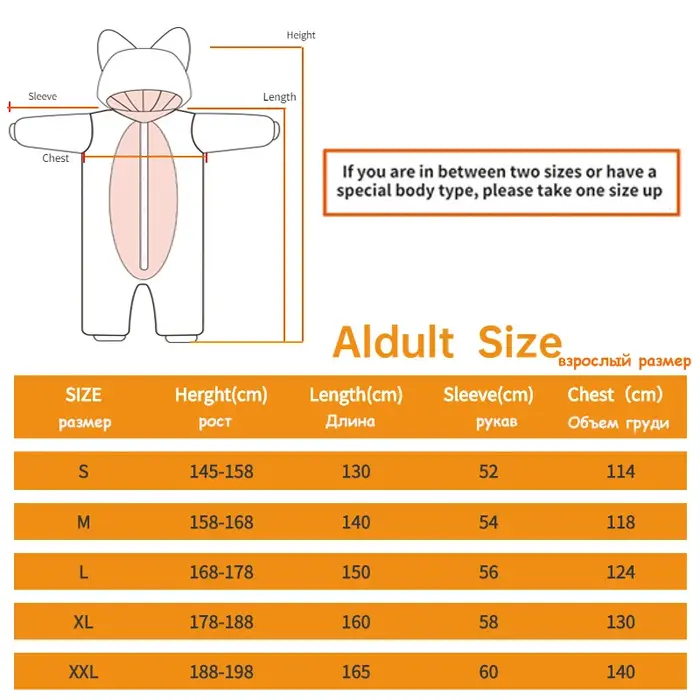 Pyjama Kigurumi une pièce à capuche pour femme