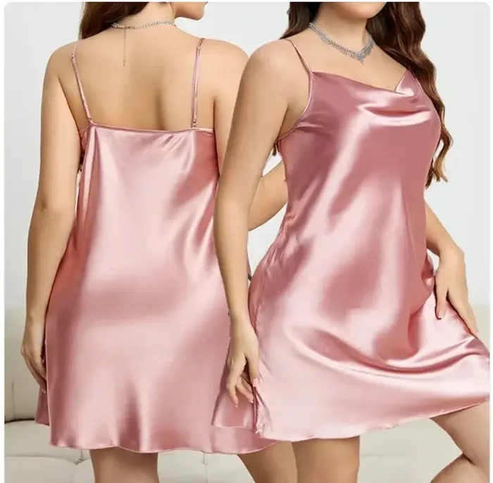 Grande taille 3XL 4XL 5XL Femme Chemise de nuit Sexy jarretelle