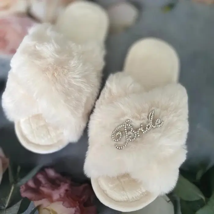 Bride to be-Pantoufles de décoration pour enterrement de vie de jeune fille, fête de mariage, douche