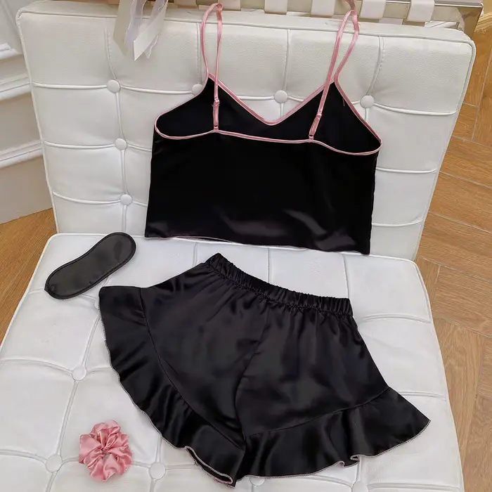 Ensemble pyjama en Satin avec short
