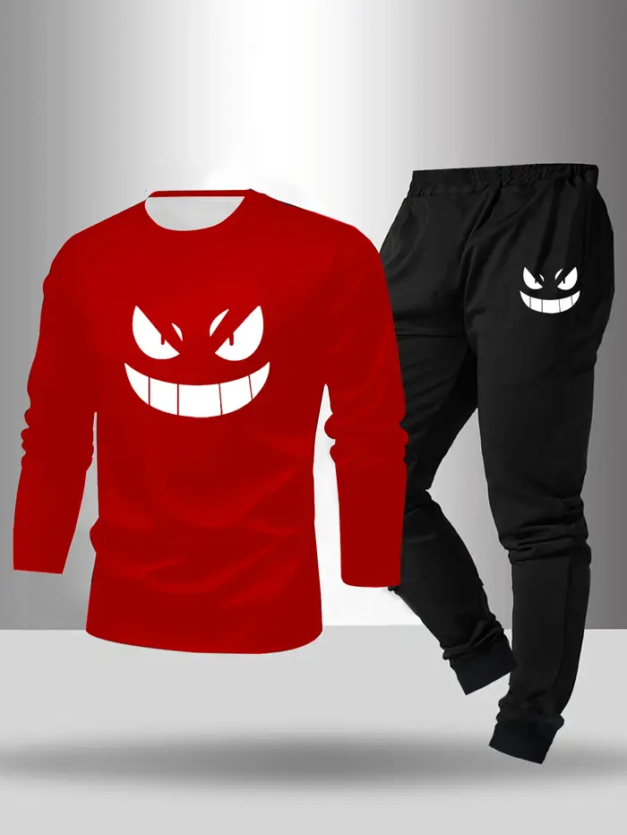 Ensemble 2 pièces de pyjama pour hommes pour printemps été automne hiver pantalon à manches longues