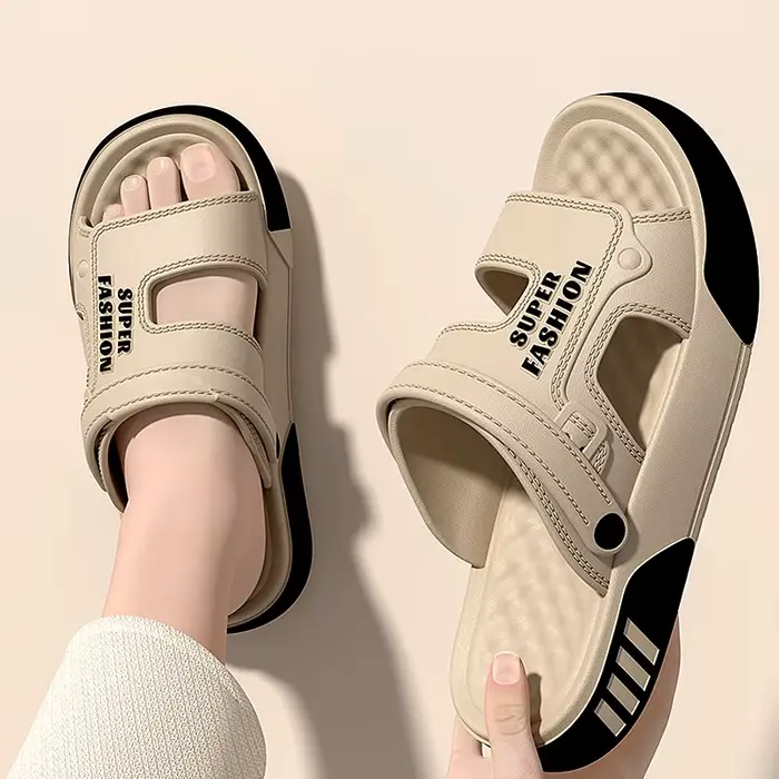 Chaussons d'été pour hommes en EVA à semelle souple