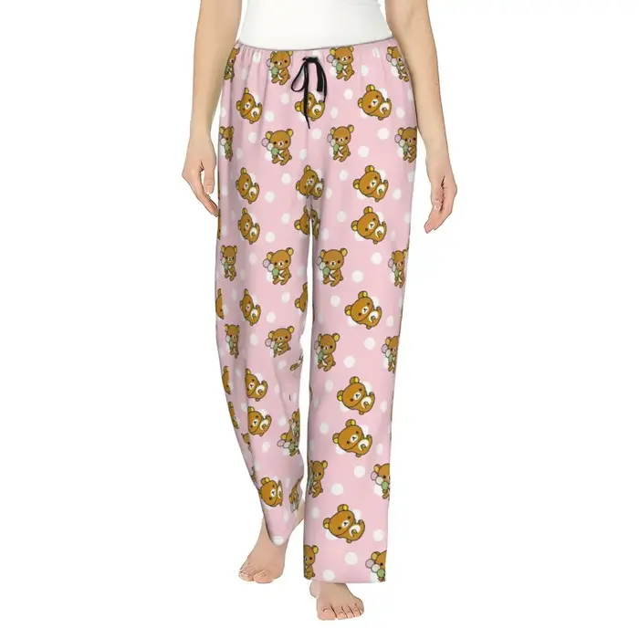 Pantalon de pyjama rose Rilakkumas pour femmes