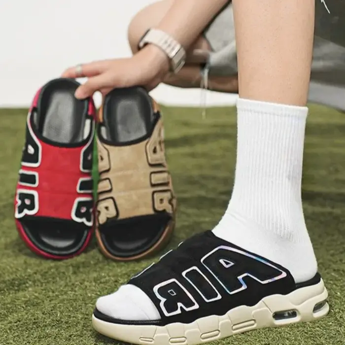 Chaussons pour hommes 2025 été nouvelles pantoufles décontractées mode coussin d'air