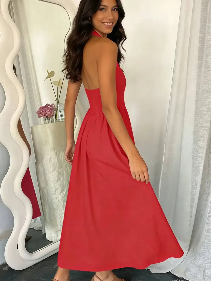 Robe pour femme col halter