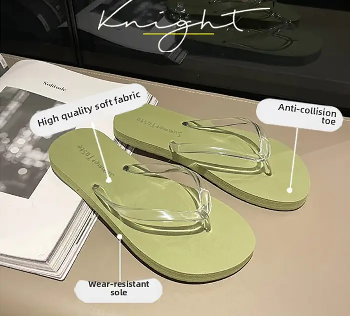 Pantoufles Chaussures d'été femmes sandales à talons compensés diapositives plage maison