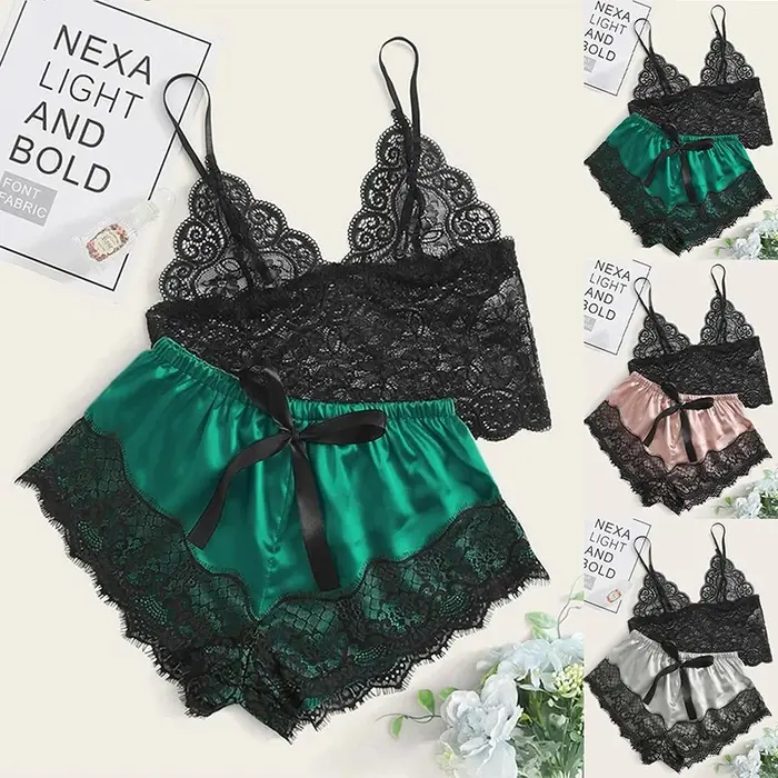 Pyjama en dentelle sexy pour femmes