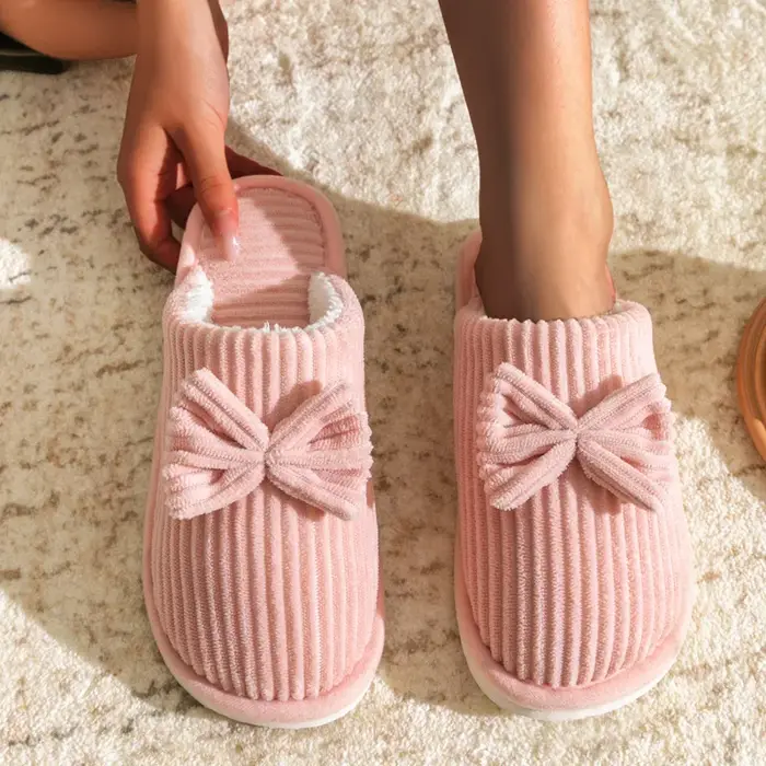 Pantoufles à nœud pour femmes