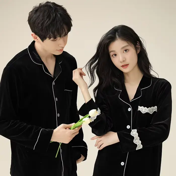 Ensemble de pyjamas de couple pour hommes et femmes
