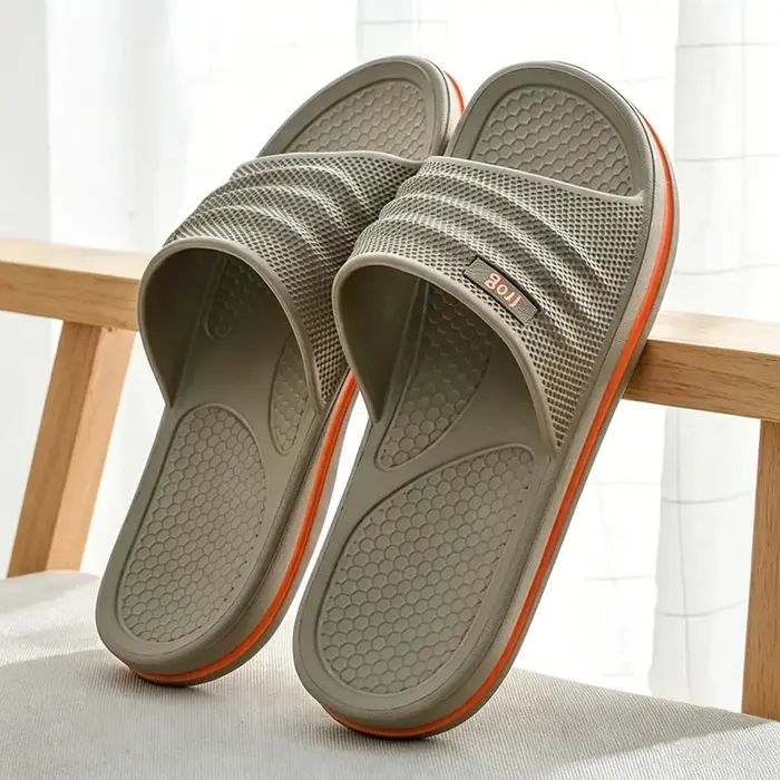 Pmoiste – pantoufles de salle de bain EVA souples pour hommes, chaussures de salon légères et confor