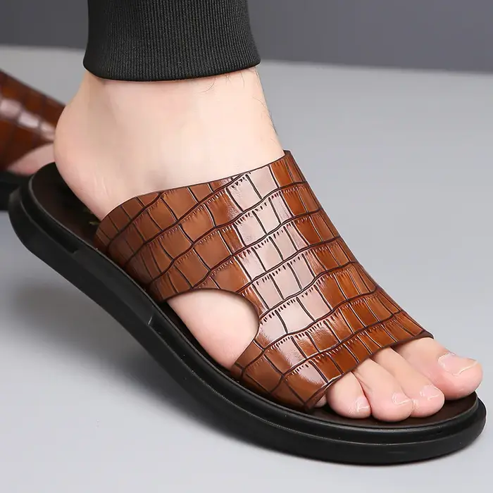 Chaussons pour hommes été nouveau Style respirant loisirs en plein air semelle souple antidérapant i