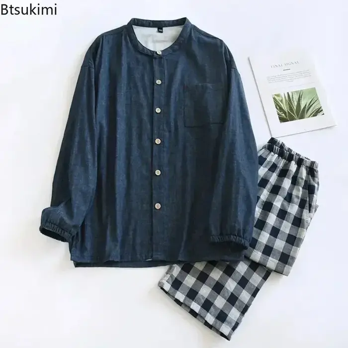 Ensemble pyjama en coton pour hommes