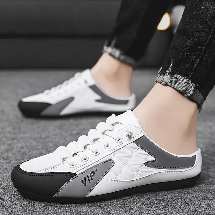 ChimHalf-Pantoufles Plates Décontractées pour Homme
