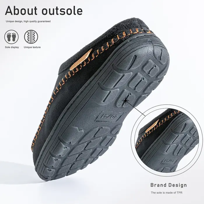 Pmoiste doux Faux daim maison pantoufles hommes confortable chaud coussin concepteur marque ligne salon chaussures sans lacet hiver intérieur