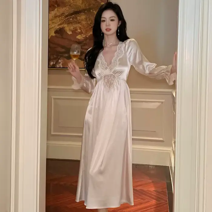 Robe de nuit longue pour femme