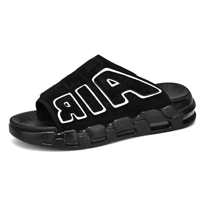 Chaussons pour hommes coussin d'air conception sandales été nouveau PVC doux antidérapant hommes pan