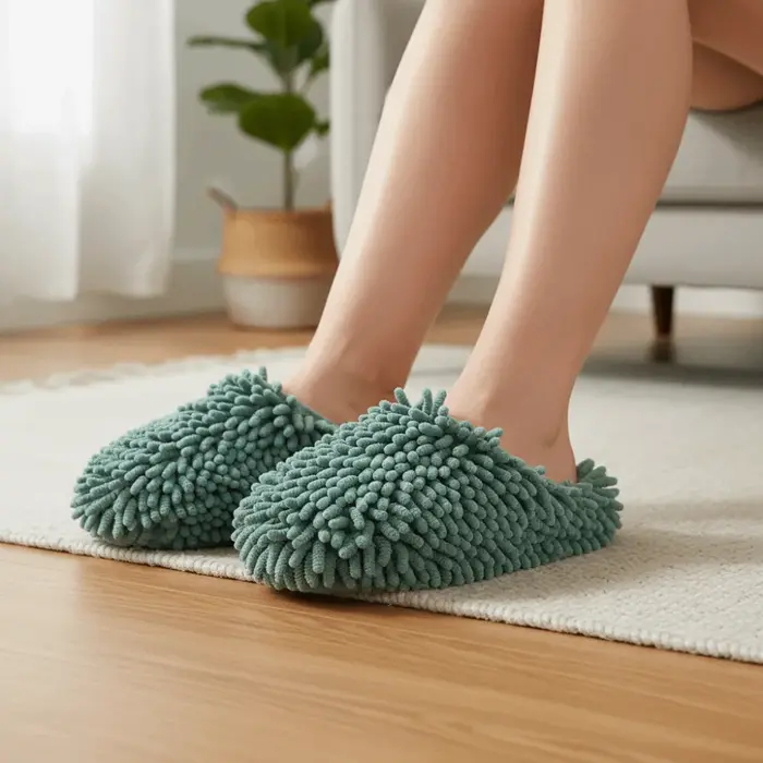 Pantoufles d'eau absorbantes en Chenille
