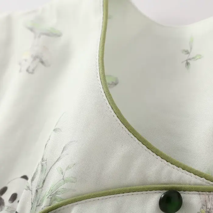 Pyjama en gaze de coton de bambou pour femmes