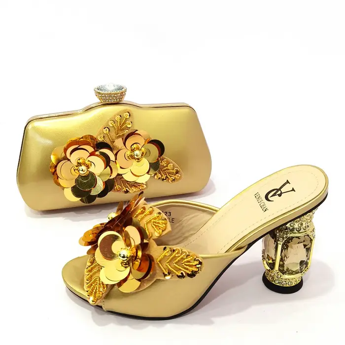 Ensemble de Chaussures et Sacs Assortis pour Femme