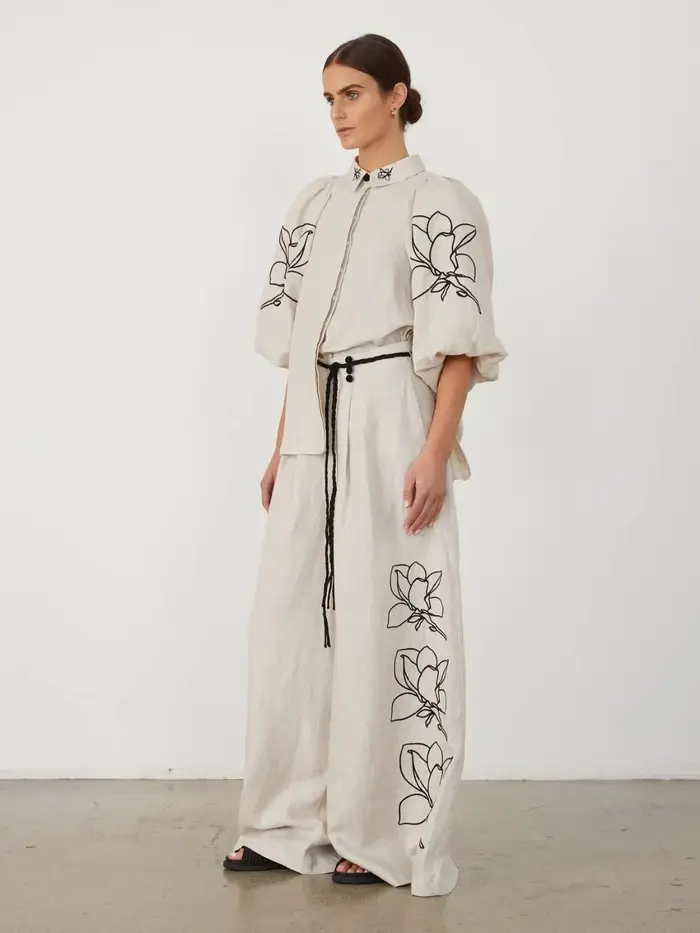 Ensembles de salon en coton et lin pour femmes