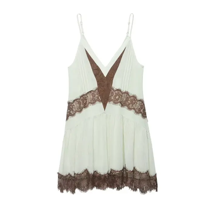 Robes pour femmes, robe nuisette en dentelle, nouvelle collection été, robes de soirée sexy, mini-ro