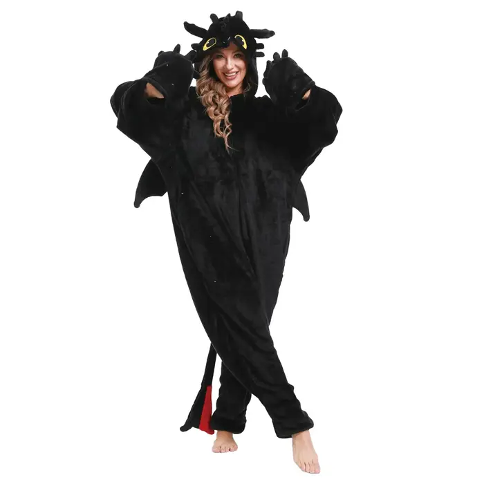 Kigurumi sans dents Onesie pyjamas adulte combinaison animaux Onesies