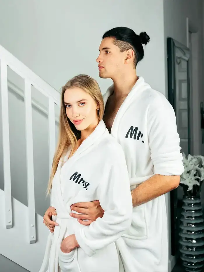 Peignoir en Peluche Personnalisé pour Homme