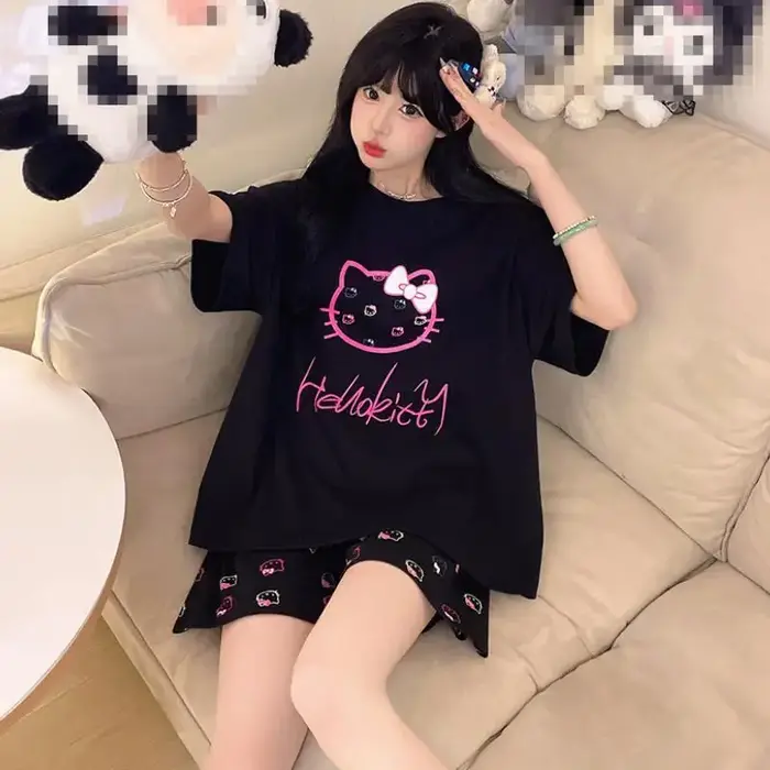 Pyjama d'été à manches courtes pour fille