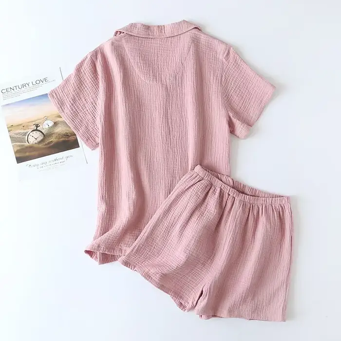 Short à manches courtes Pijama costume pour femmes tenue décontracté Style de mode 2 pièces pyjama ensemble été mince
