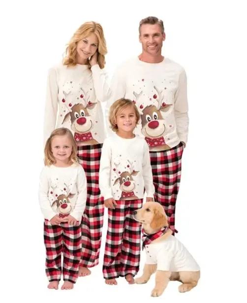 Pyjama assorti pour toute la famille, nouvel an, père, mère, enfants, ensemble de vêtements pour béb
