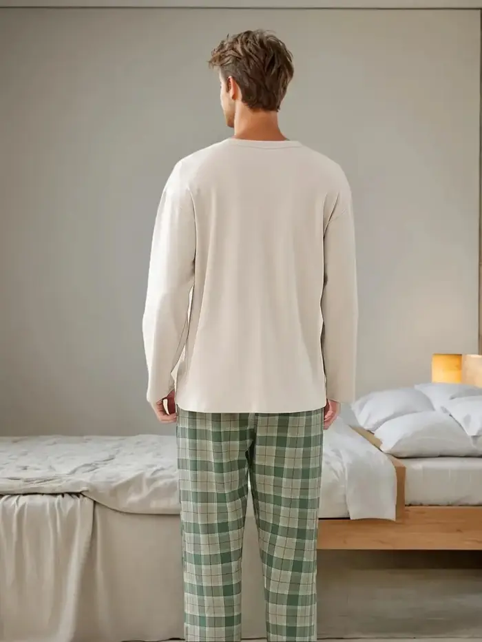 Ensemble pyjama deux pièces pour homme