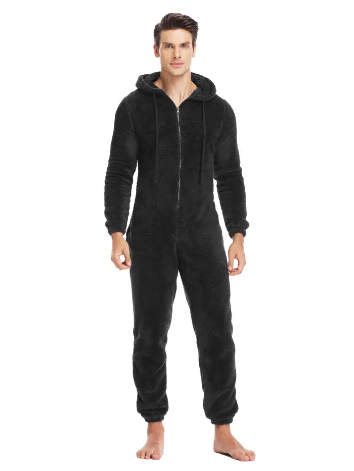 Pyjama polaire chaud et moelleux pour homme