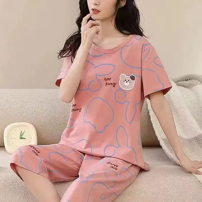Pyjama pour femmes, pantalon de sept minutes