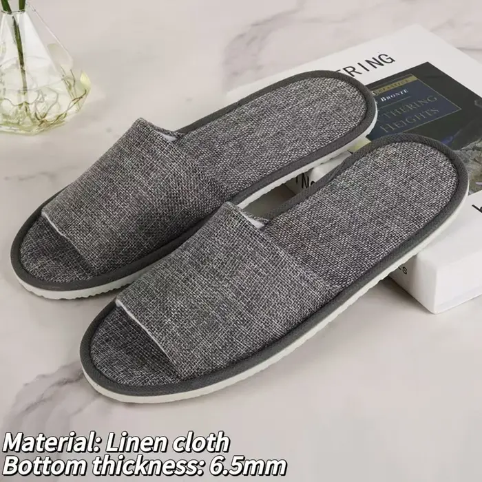 1 Paire de Chaussons Antidérapants pour Hôtel et Spa