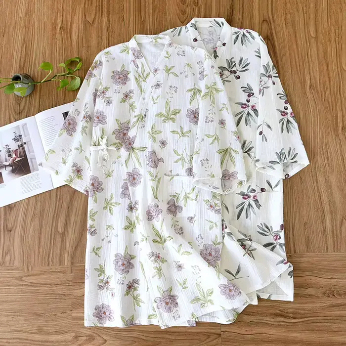 Kimono japonais 2025 nouvelle Robe femme 100% coton